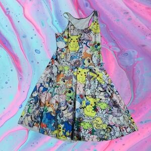 Pokemon collage skater dress Jr's sz Xs/s